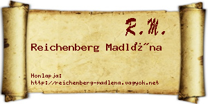 Reichenberg Madléna névjegykártya